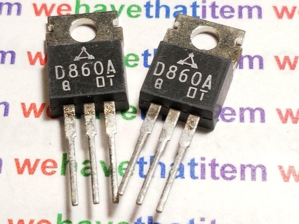 2SD860A / D860A / TRANSISTOR / TO220 / 2 PIECES  (qzty)