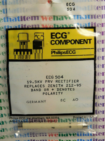 ECG504 / CROSSES TO NTE504 / RECTIFIER / 1 PIECE  (qzty)