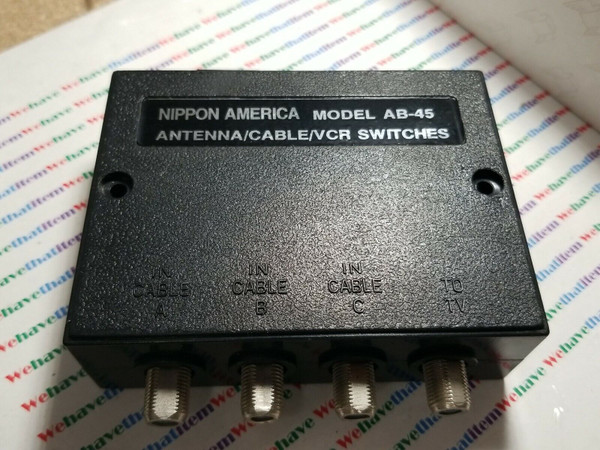NIPPON AMERICA / AB-45 / ANTENNA / CABLE / VCR  SWITCH / 1 PIECE (qzty)