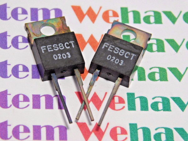 FES8CT / RECTIFIER / TO220 2 LEGS / 2 PIECES (qzty)