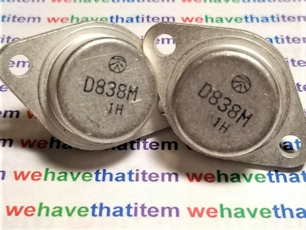 2SD838M / D838M / TRANSISTOR / TO3 / 2 PIECES  (qzty)