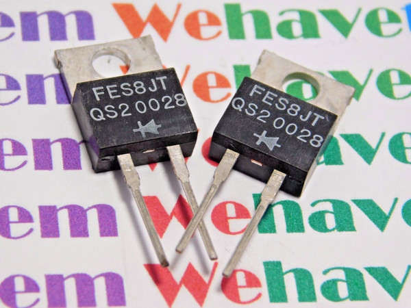 FES8JT / RECTIFIER / TO220 2 LEGS / 2 PIECES (qzty)