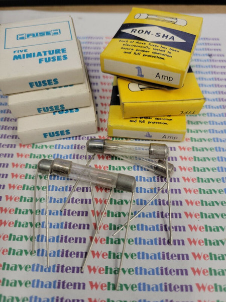 GJV FAST BLOW GLASS FUSE /  1amp  / PICTALE / 10 PIECES (qzty)