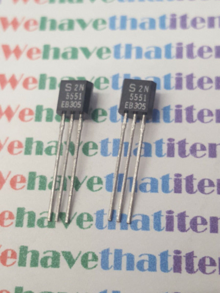 2N5551 / TRANSISTOR / 2 PIECES / (qzty)