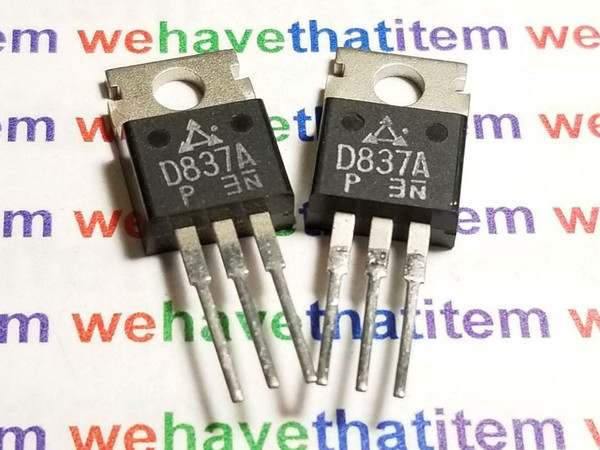 2SD837A  / D837A / TRANSISTOR / TO220 / 2 PIECES  (qzty)