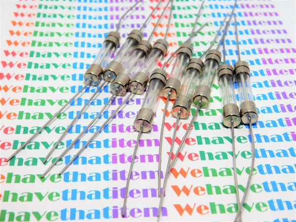 AGC/MDV SLOW  BLOW PIGTAIL GLASS FUSE /  5 amp  / 10 PIECES (qzty)