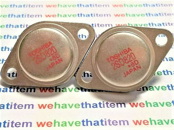 2SD820  / TRANSISTOR / TO3 / 2 PIECES  (qzty)