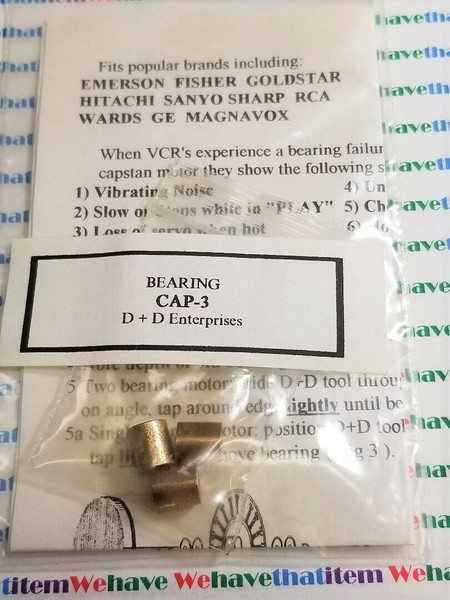 CAPSTAN MOTOR BEARINGS / 6 BEARINGS / 2 SETS  (qzty)