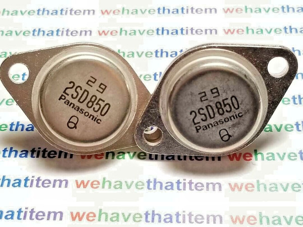 2SD850 / TRANSISTOR / TO3 / 2 PIECES  (qzty)