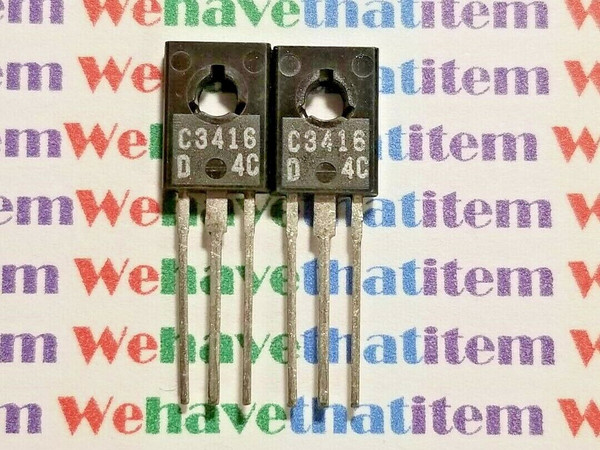 2SC3416 / C3416 / "D" RANKING / TRANSISTOR / TO126 / 2 PIECES (qzty)