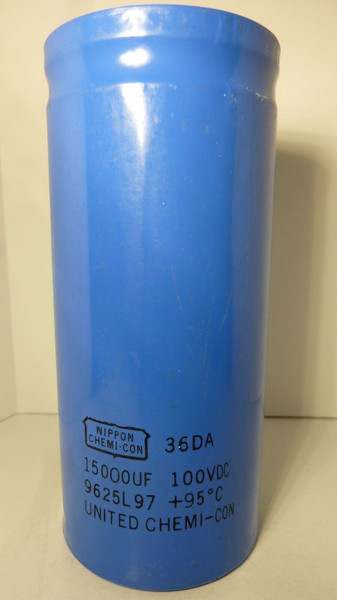 15000uf 100v / NIPPON CHEMI-CON ELECTROLYTIC CAPACITOR / 1 PIECE  (qzty)