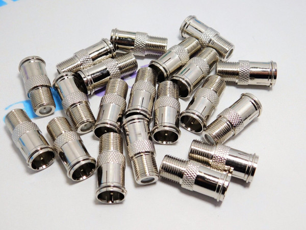  F PUSH ON MALE TO FEMALE ADAPTER / 20 PIECES (qzty)
