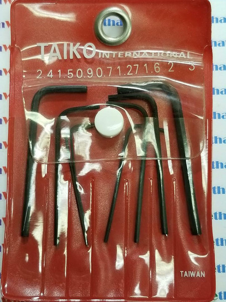 ALLEN WRENCH SET / 7 PIECES PER SET / 1 SET  (qzty)
