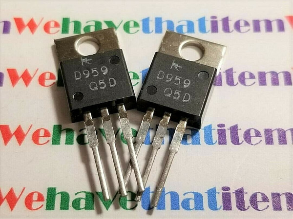 2SD959 / D959 / TRANSISTOR / TO220 / 2 PIECES (qzty)