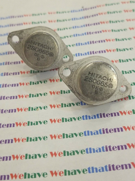 2SC665 / TRANSISTOR / HITACHI / TO3 / 2 PIECES  (qzty)