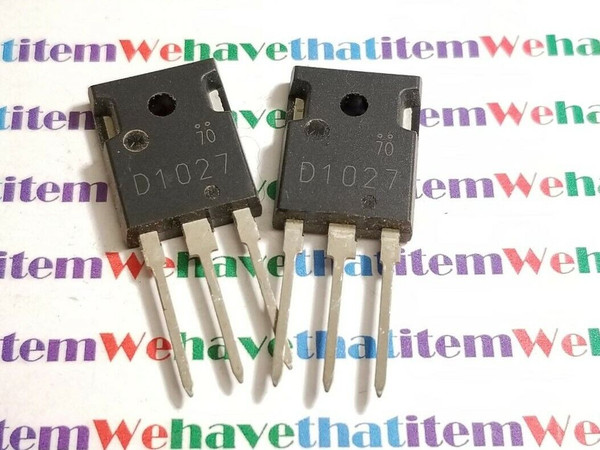 2SD1027 / D1027 / TRANSISTOR / TO3P / 2 PIECES (qzty)