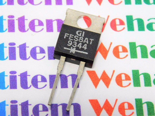 FES8AT / 2 PIN TO220 / FAST RECTIFIER /COMP. TO ECG587, NTE597 / 1 PIECE (qzty)