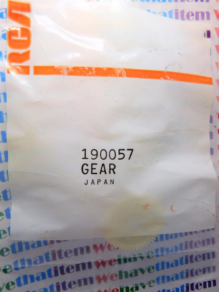 RCA 190057, PANASONIC VDGS0140  / GEAR / IW169 / 1 PIECE (qzty)
