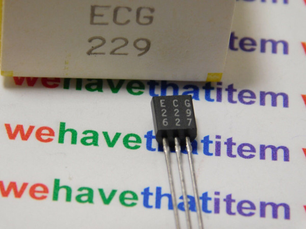 ECG229, NTE229 / TRANSISTOR / TO92 / 2 PIECES (QZTY)