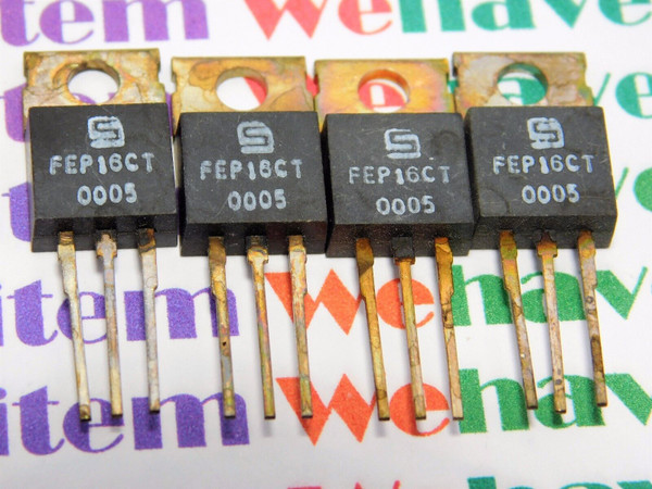 FEP16CT/ RECTIFIER DIODE / TO220 / 4 PIECES (qzty)