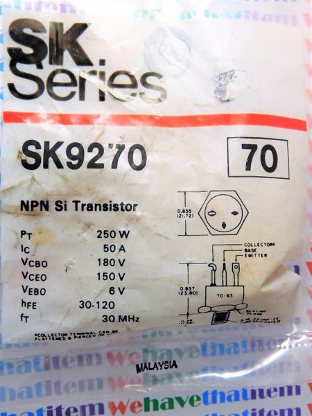 SK9270 / COMPARABLE TO ECG70, NTE70 / TRANSISTOR / 1 PIECE (qzty)