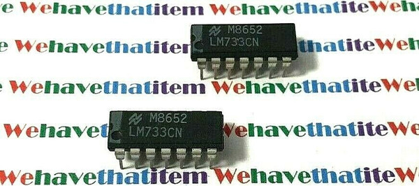 LM733CP / IC / DIP / 2 PIECES  (qzty)