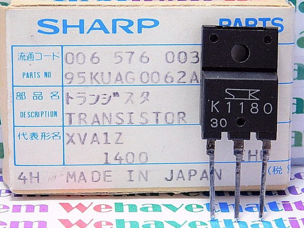 2SK1180 / K1180  / SHARP REPLACEMENT PART / FET / 1 PIECE (qzty)