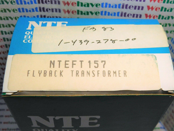 NTEFT157 / REPLACES SONY 1-439-278-00  / FB83 / 1 PIECE (qzty)