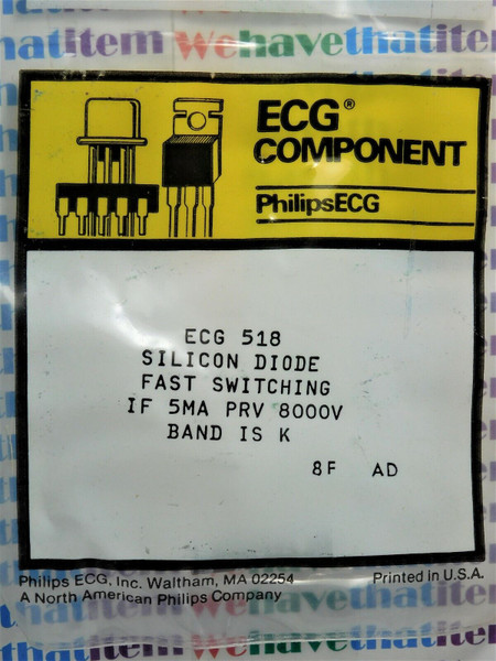 ECG518 / CROSSES TO NTE518 / SILICON DIODE / 2 PIECES  (qzty)