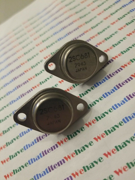 2SC681 / TRANSISTOR / TO3 / 2 PIECES (qzty)