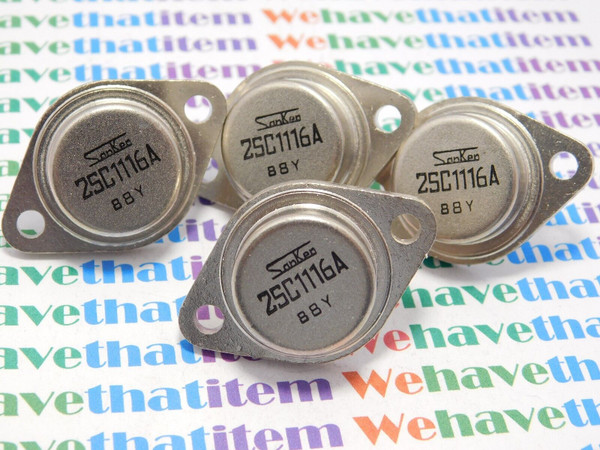 2SC1116A / TRANSISTOR / TO3 / ORIGINALS / 12 PIECES (qzty)