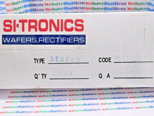 SEM588 / CROSSES TO ECG588,NTE588 / DIODE / 500 PIECES  (qzty)