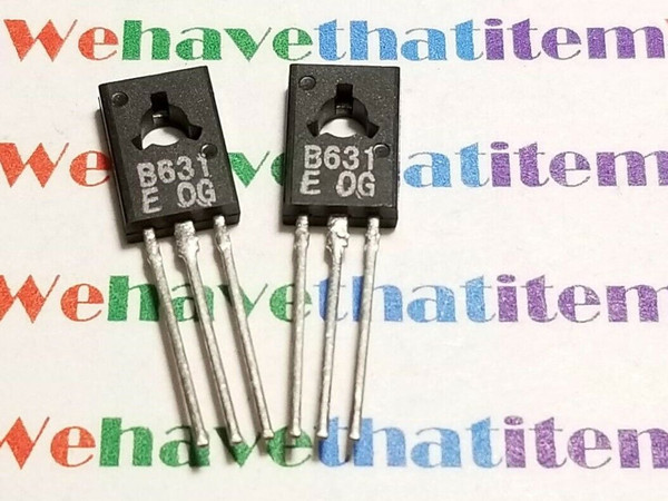 2SB631 / B631 / TRANSISTOR / TO126 / 2 PIECES (qzty)
