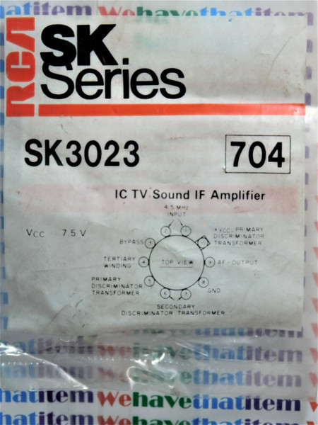 SK3023 / CROSSES TO ECG704,  NTE704 / IC / 10 LEAD METAL CAN / 3 PIECES  (qzty)