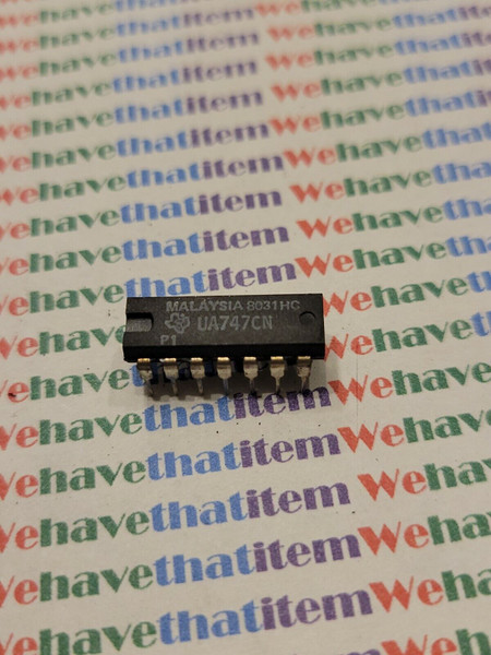  UA747CN / TRANSISTOR / DIP / 1 PIECES  ORIGINAL   (qzty)
