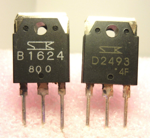 2SB1624 & 2SD2493 / TRANSISTOR  / 2 PIECES , 1 PIECE OF EACH TRANSISTOR (QZTY)