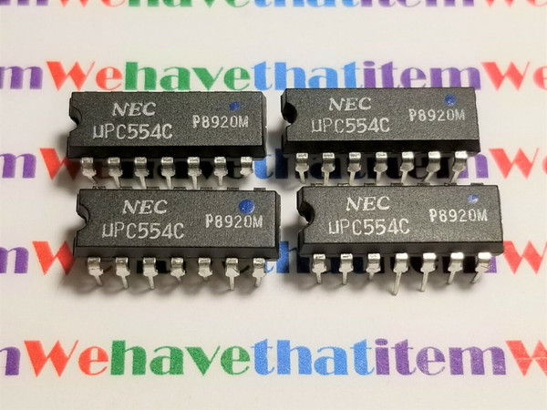 UPC554C / IC / DIP / 4 PIECES  (qzty)