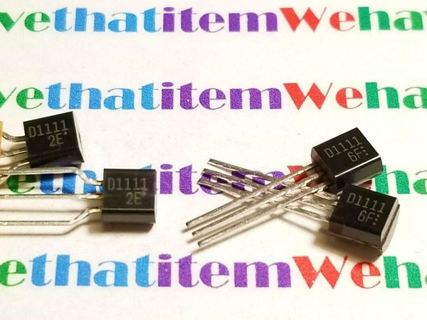 2SD1111 / D1111 / TRANSISTOR / TO92 / 2 PIECES (qzty)