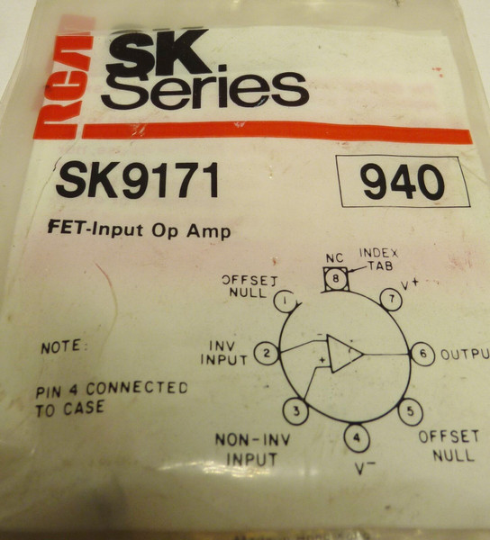 SK9171 / COMPARABLE TO ECG940, NTE940 / 8 PIN /FET / 4 PIECES /  (qzty)