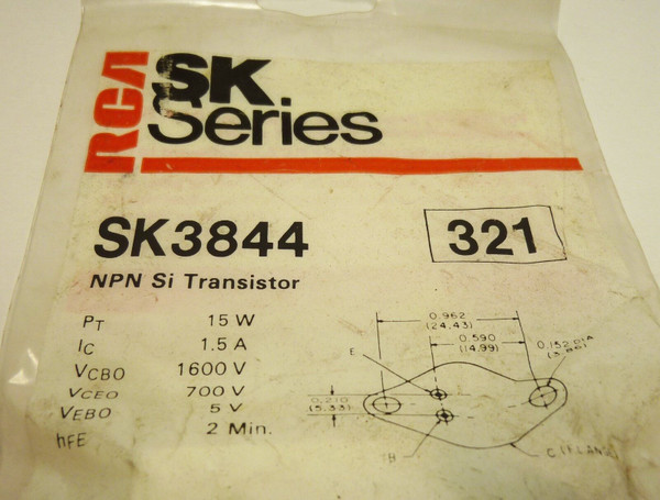 SK3844 / COMPARABLE TO ECG321, NTE321 / TO66 /1 PIECE /  (qzty)