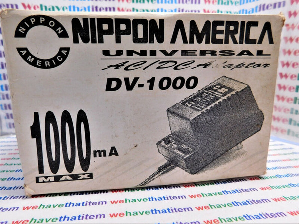 1 AMP UNIVERSAL AC/DC ADAPTOR / 1 PIECE (qzty)