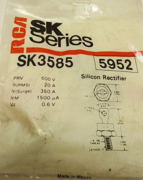 SK3585 / COMPARABLE TO ECG5952, NTE5952 / SILICON RECTIFIER / 1 PIECE  (qzty)