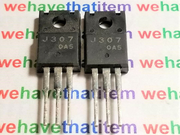 2SJ307 / PART MARKED J307 / FET / TO 220 STRAIGHT LEADS / 2 PIECES  (qzty)