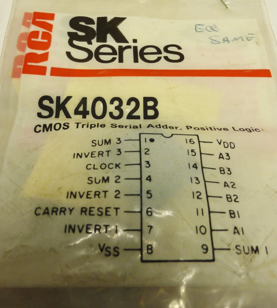 SK4032B /COMPARABLE TO ECG4032B, NTE4032B / CMOS /3 PIECES /  (qzty)