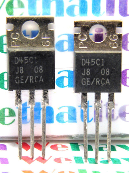 D45C1 / TRANSISTOR / TO220 / 2 PIECES (qzty)