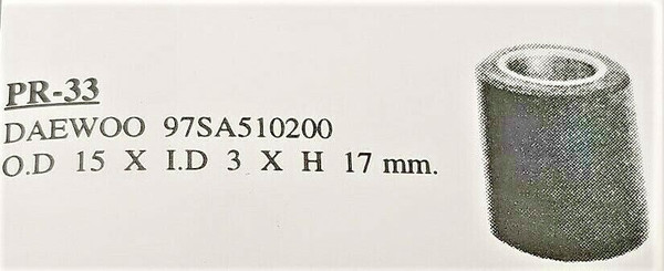 DAEWOO / 97SA510200 / PINCH ROLLER / PR33 / 1 PIECE(qzty)