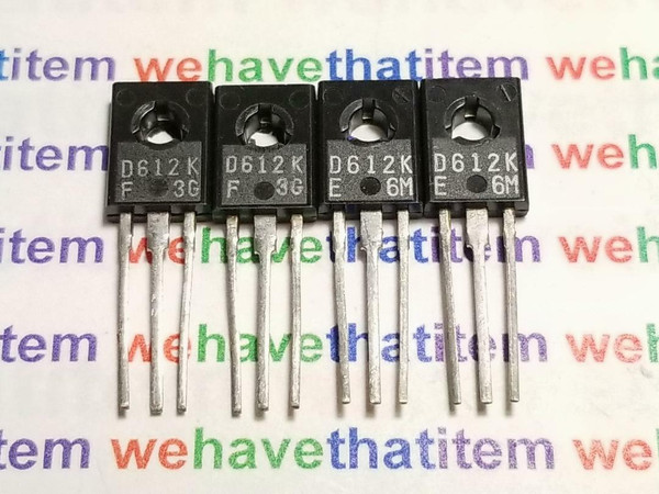 2SD612K / PART MARKED D612K / TRANSISTOR / TO126 / 4 PIECES  (qzty)