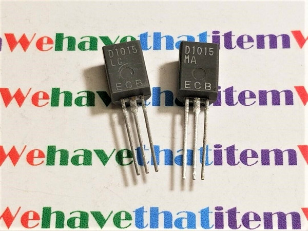 2SD1015 / D1015 / TRANSISTOR / TO92 EXTENDED / 2 PIECES (qzty)
