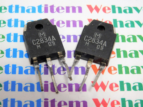 2SC2834A / C2834A / TRANSISTOR / TO3P / 2 PIECES (qzty)