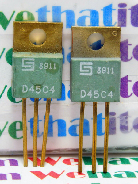 D45C4 / TRANSISTOR / TO220 / 2 PIECES (qzty)